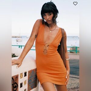 Princess Polly Orange Steward Mini Dress